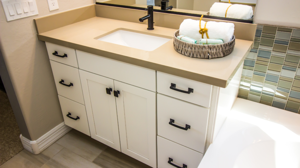 Modern-Bathroom-Vanity-Cabinet - DIY Renovations Modern Bathroom Vanity & Cabinet